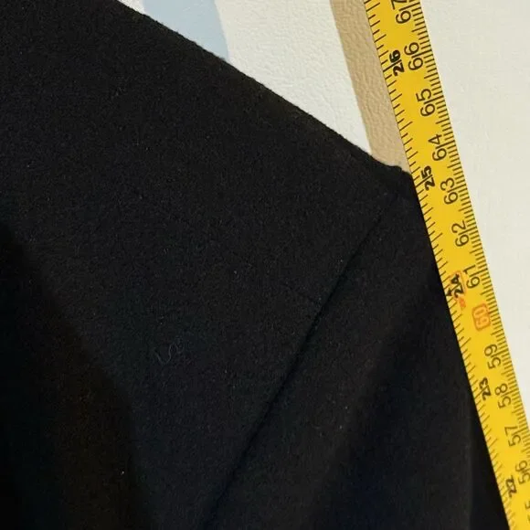 Vince Camuto Black Blazer Women Size 12 One Button Lined Career Jacket - Picture 13 of 16